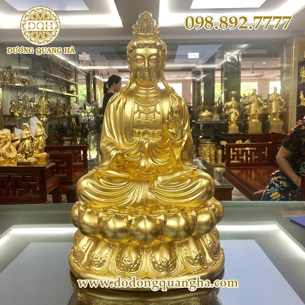 tượng đồng Thế Chí Bồ Tát