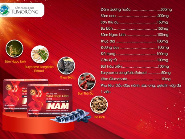 Viên nang mềm sâm Ngọc Linh - Trợ thủ đắc lực của nam giới
