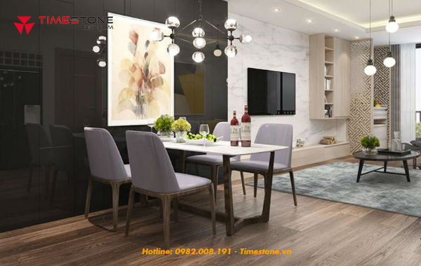Sử dụng bàn ăn đá nhân tạo là xu hướng phổ biến trong những năm trở lại đây