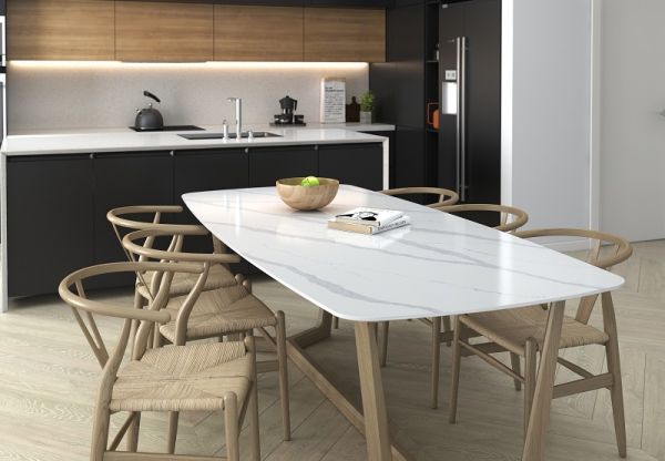 Bàn ăn sử dụng đá PQ118 tinh tế và chắc chắn