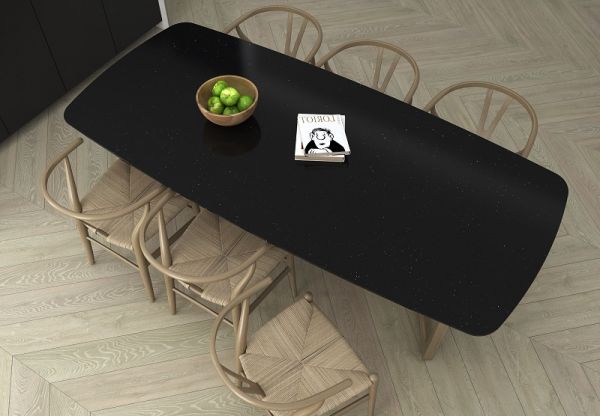 Thiết kế bàn ăn với đá PC120 đơn giản, đẳng cấp