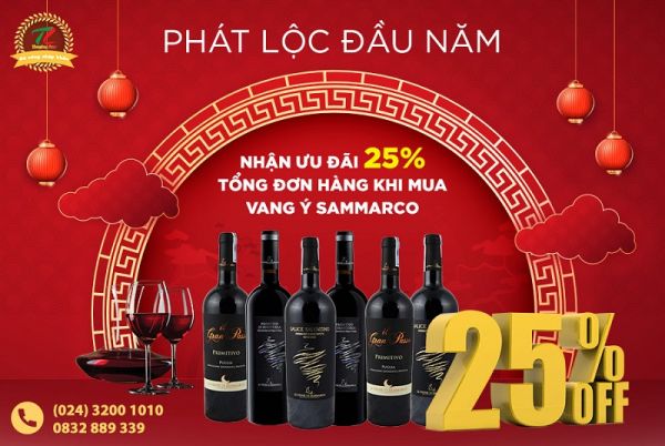 Nhận lì xì lên đến 2,1 triệu đồng khi mua rượu vang tại Thăng Long Plaza