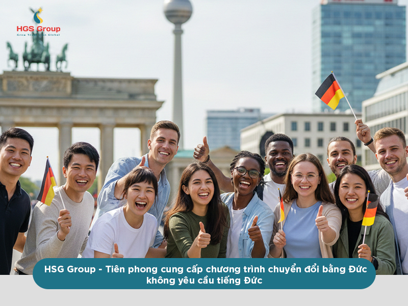HGS Group - Đơn vị tiên phong cung cấp chương trình chuyển đổi bằng Đức không yêu cầu tiếng Đức