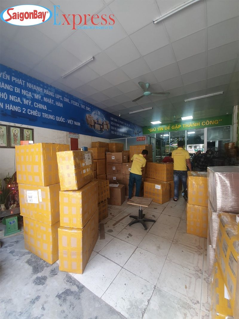 Các kiện hàng được Sài Gòn Bay chuyển đi Mỹ mỗi ngày