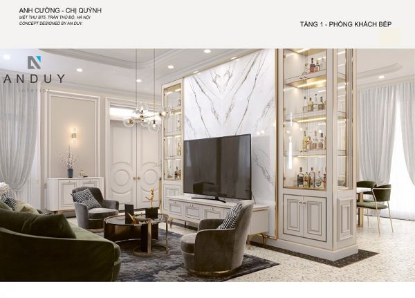 Chiêm ngưỡng không gian nội thất "đẹp từng centimet" khi kết hợp phong cách chiết trung - Luxury
