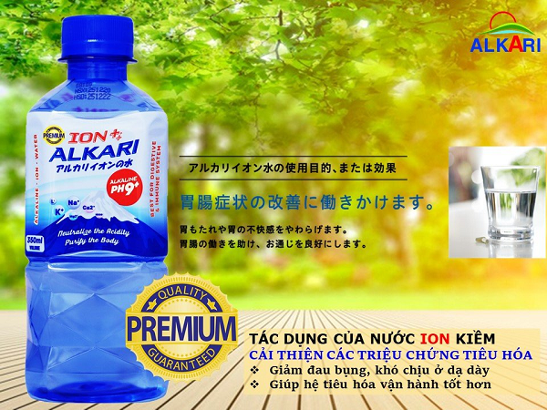 Nước ION Kiềm Alkari PH9+ Premium - nước vì sức khỏe và sắc đẹp