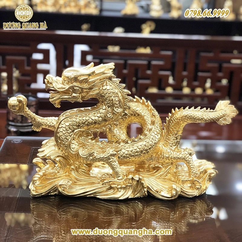 tượng đồng dát vàng mạ vàng