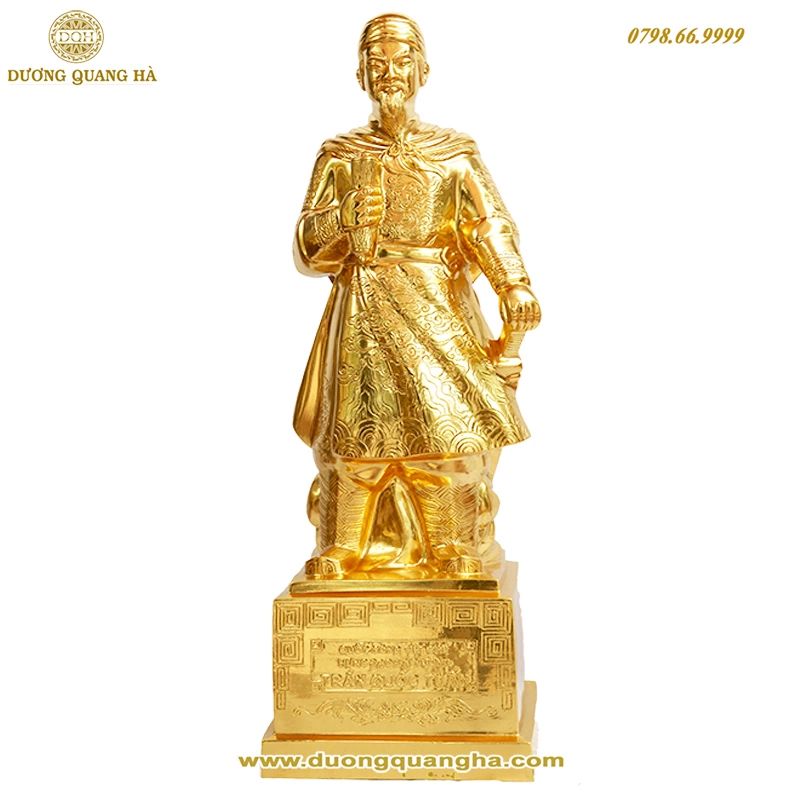 tượng đồng dát vàng dương quang hà 