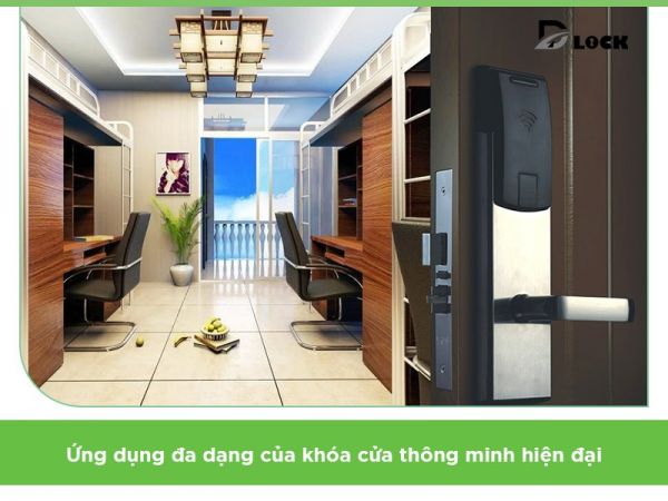 Ứng dụng đa dạng của khóa cửa thông minh hiện đại