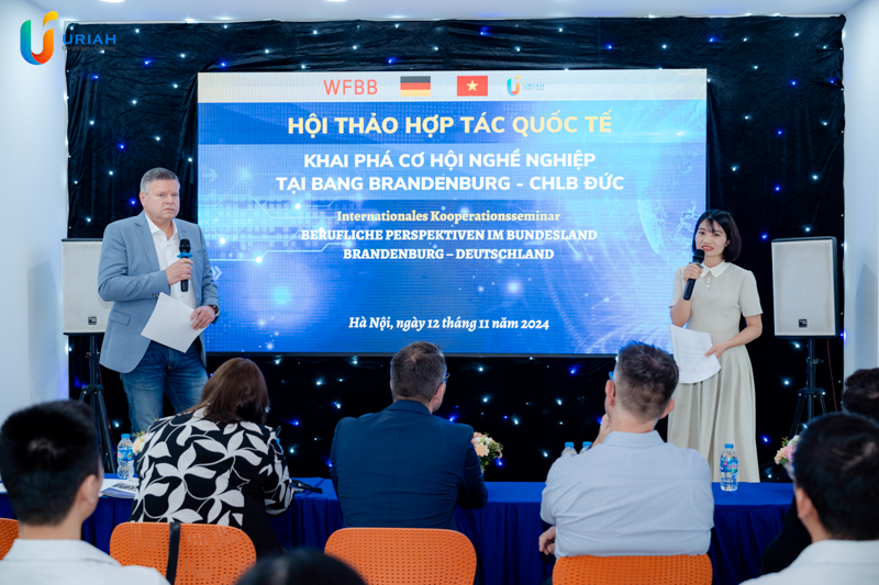 Uriah tổ chức thành công Hội thảo hợp tác quốc tế: Khai phá cơ hội nghề nghiệp tại Bang Brandenburg - CHLB Đức