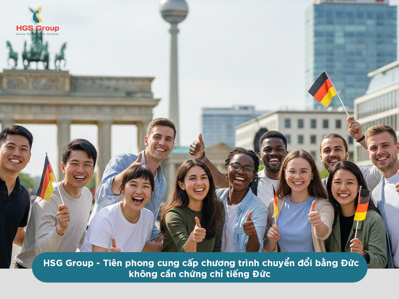 HGS Group - Đơn vị tiên phong cung cấp chương trình chuyển đổi bằng Đức không yêu cầu chứng chỉ tiếng Đức
