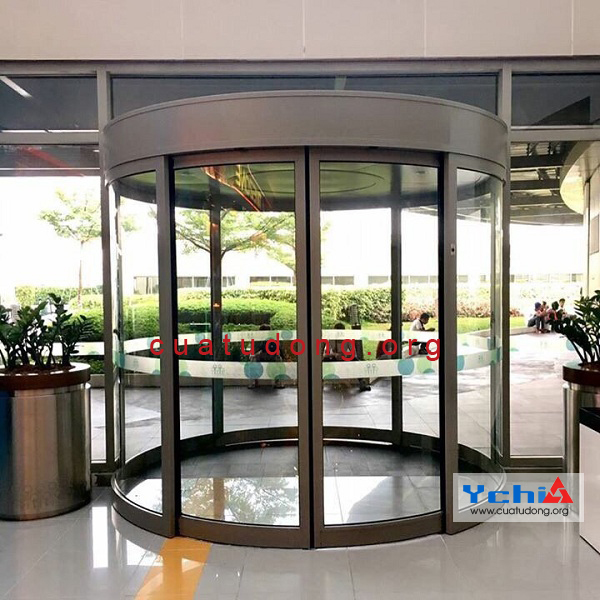 cửa tự động trượt cong