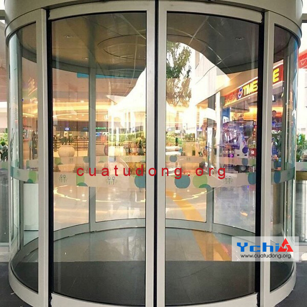 cửa tự động trượt cong
