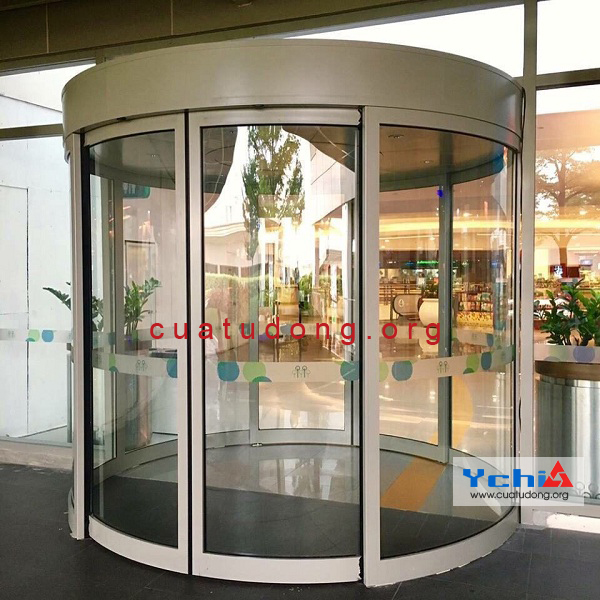 cửa tự động trượt cong