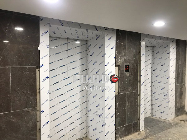 ốp inox cửa thang máy
