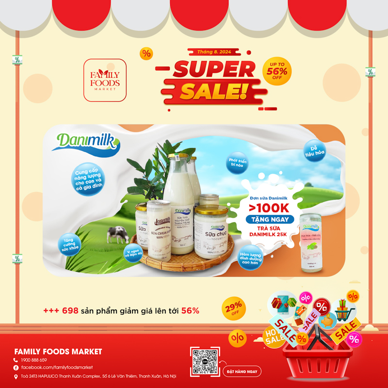 Khuyến mãi ngập tràn, sale upto 56% - Duy nhất tại siêu thị Family Foods Market