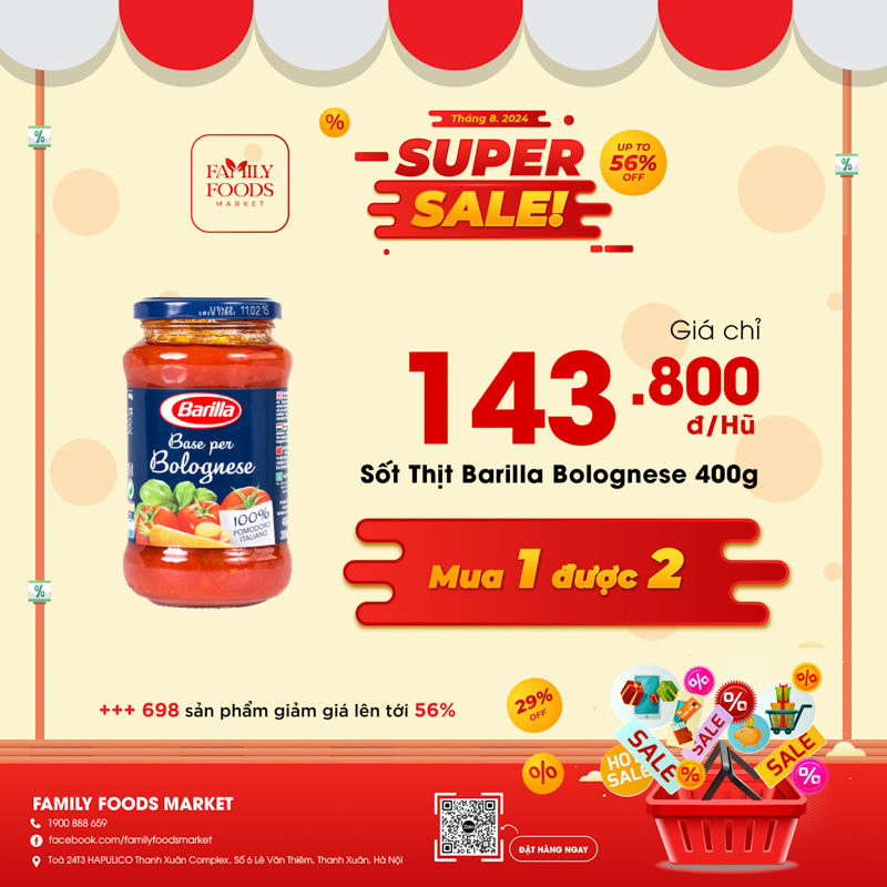 Khuyến mãi ngập tràn, sale upto 56% - Duy nhất tại siêu thị Family Foods Market