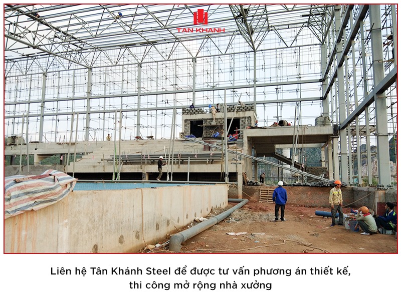 Tân Khánh Steel – Thiết kế, thi công mở rộng nhà xưởng đồng bộ và bền vững