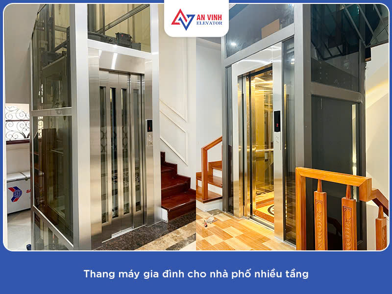 Thang máy gia đình 300–450kg – Giải pháp tải trọng được nhiều gia chủ lựa chọn