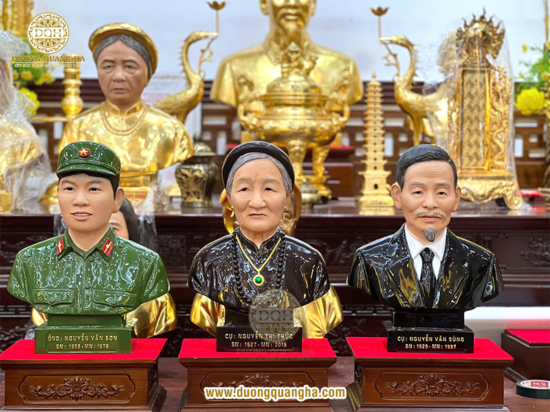 Đúc tượng đồng chân dung ông bà, cha mẹ ở đâu uy tín và chuẩn “truyền thần”?