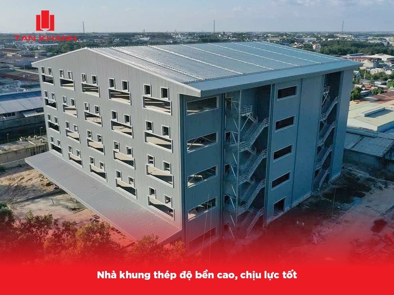 nhà khung thép lắp ghép