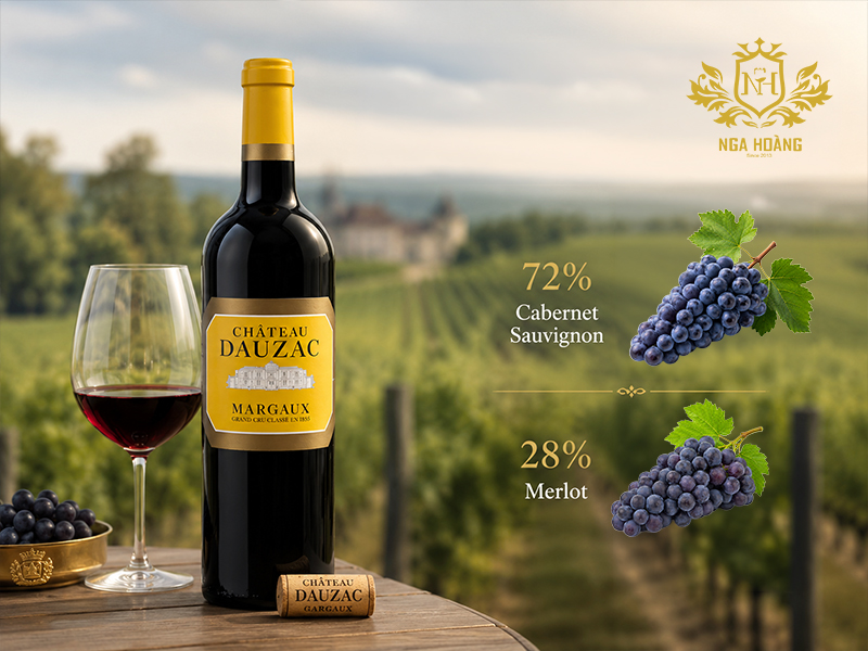 Rượu vang đỏ Château Dauzac Margaux 