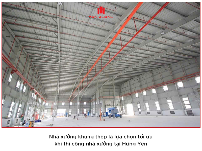 Thi công nhà xưởng tại Hưng Yên